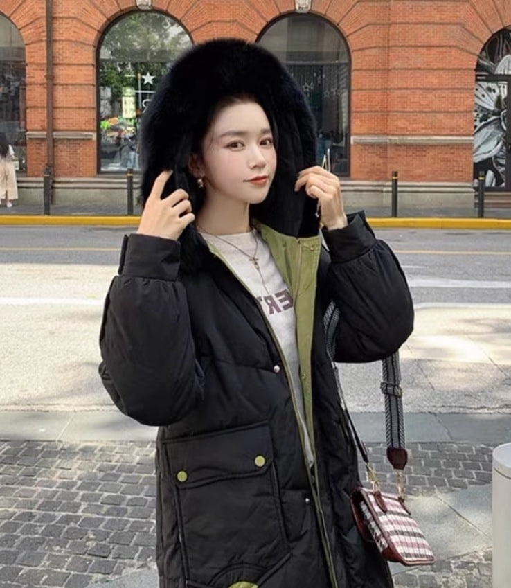 アウター デート モテアイテム ダウンコート 長袖 もこもこ モコモコ フード付き 可愛い きれいめ 上品 おしゃれ かっこいい 可愛い ラブリー キュート ガーリー クール モード系