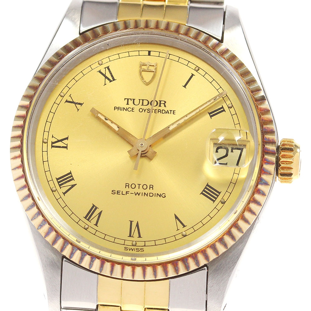 チュードル TUDOR 75403 プリンスオイスターデイト cal.2824-2 YGベゼル ローマンインデックス 自動巻き ボーイズ _822006【中古】