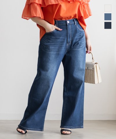 大きいサイズ レディース LL 3L 4L XL XXL XXXL 接触冷感ワイドパンツ 5,009円