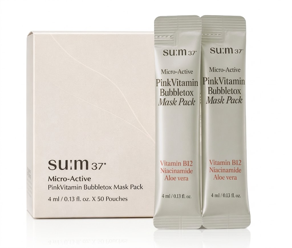 su:m 37 pink vitamin bubble mask pack 4ml*50