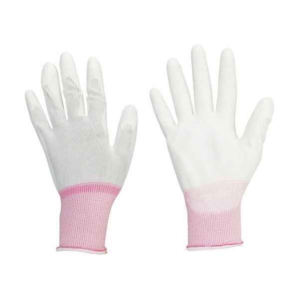 丸和ケミカル シリコン背抜き手袋 シリコンコート Sサイズ 白/ピンク 4650-S 1組（10双）