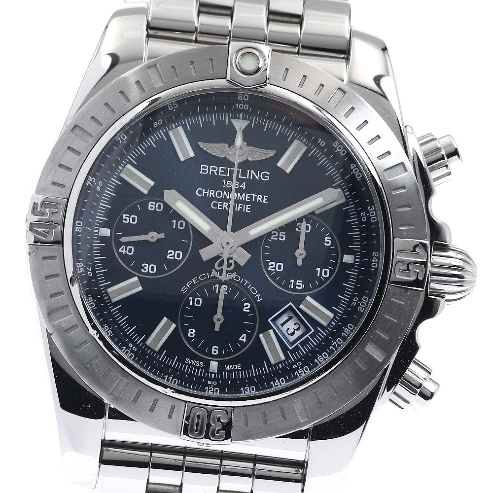 ブライトリング BREITLING AB0115 クロノマット 自動巻き メンズ 保証書付き_876120【中古】