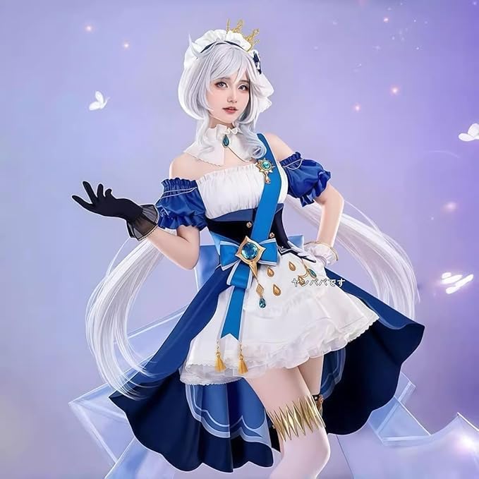 原神フリーナ同人コスプレ 衣装(ウィッグ 靴別売り)