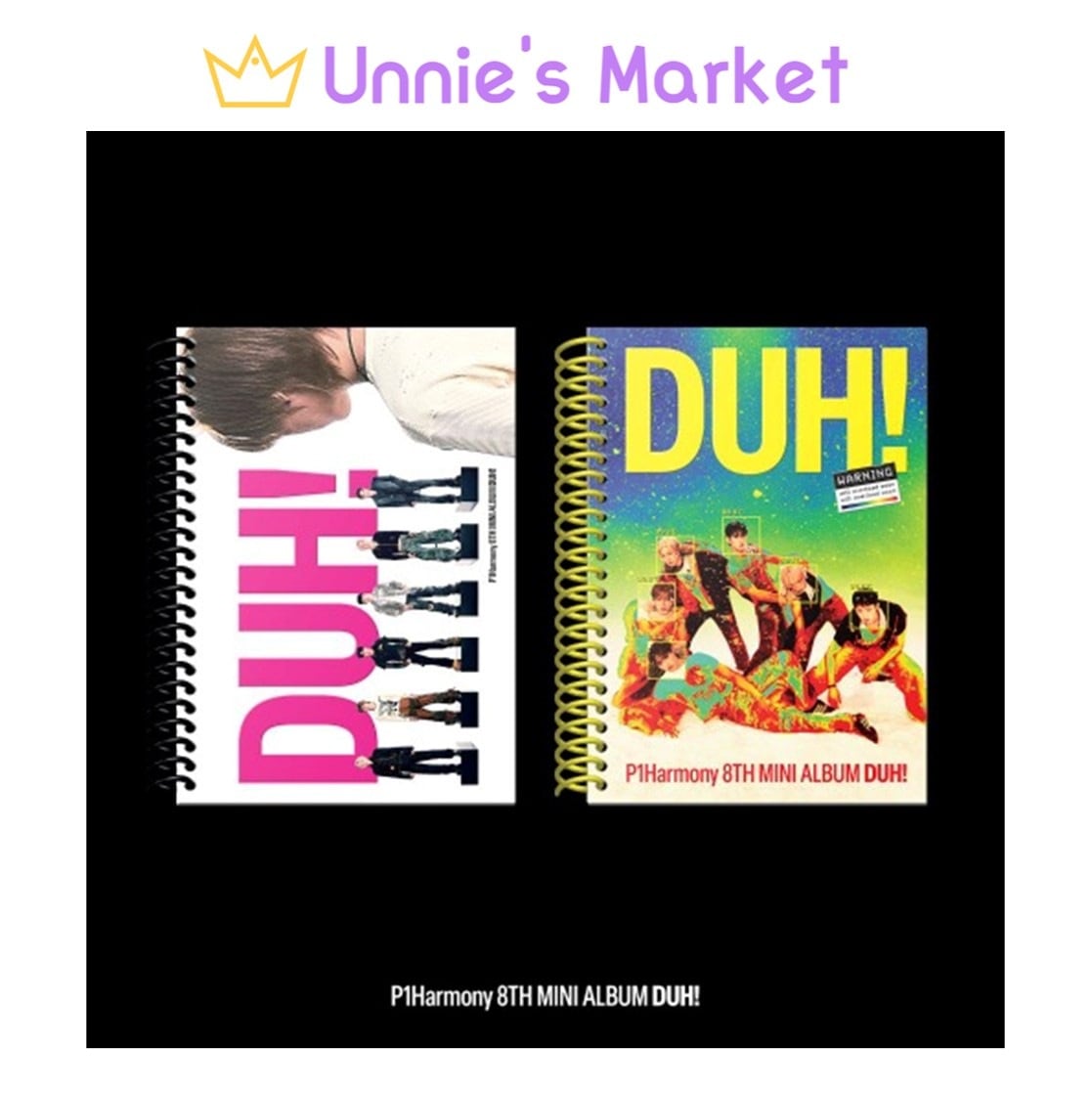 [SET] P1Harmony 8th Mini Album DUH! (CD)