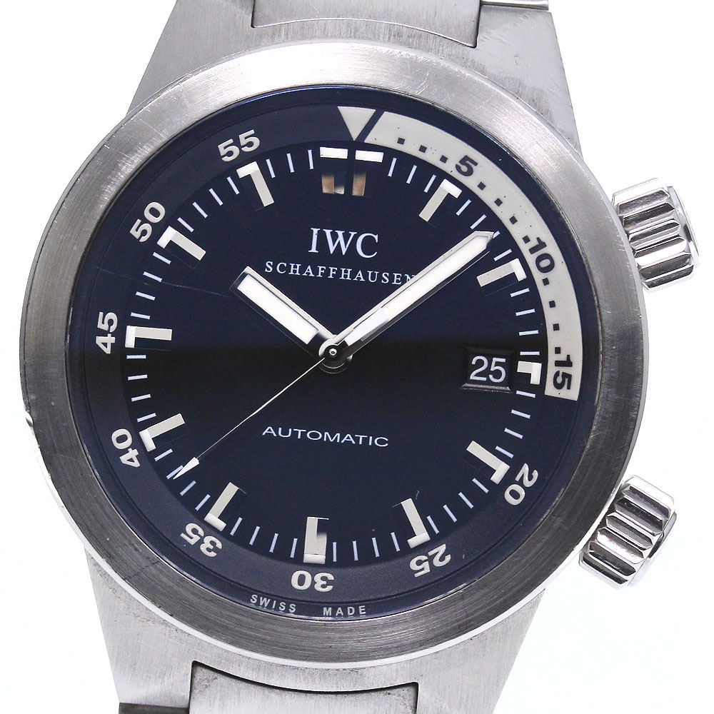 IWC SCHAFFHAUSEN IW354805 アクアタイマー デイト 自動巻き メンズ _798556【中古】