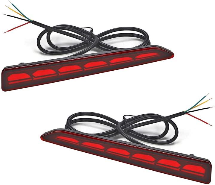 互換品LEDリフレクターランプ流れるウインカー シーケンシャル オープニング機能搭載 社外品スモール/ブレーキ/ウインカー連動