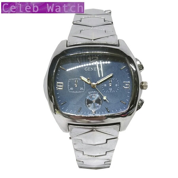 GENEVA 腕時計 カスタム ウォッチ シルバーカラー ブラック クオーツ メンズ 時計 ラグジュアリー スタイル ブランド ファッション セレブ ウォッチ メンズウォッチ セレカジ レディース ア