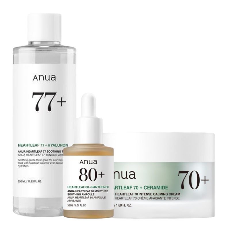 ドクダミ 3点 スキンケア セット(トナー 350ml+アンプル 30ml+スージングクリーム 50ml) / 韓国 人気 敏感肌 ニキビ 跡 赤み 鎮静 スキンケアセット