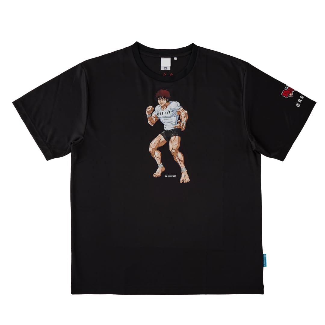 [リライブシャツ] 刃牙コラボシャツ [範馬刃牙モデル] 半袖 Tシャツ 丸ネック (M)