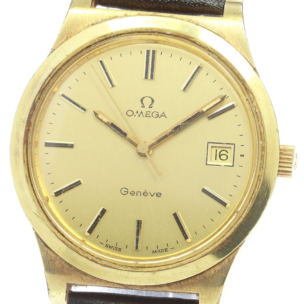 オメガ OMEGA 136.0102 ジュネーブ デイト Cal.1030 手巻き メンズ _844351【中古】