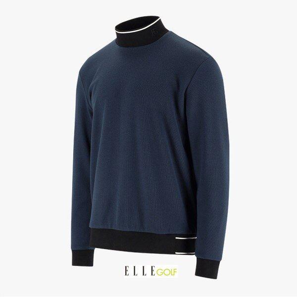 24 男性冬防風ハーフネック長袖Tシャツ 6K75452-800_BP