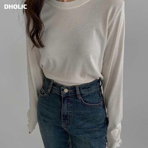 メロウヘム長袖Tシャツ