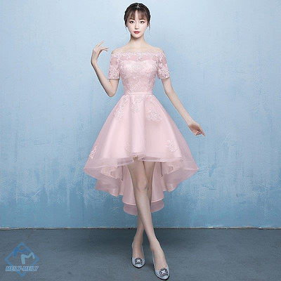 [Qoo10] カラードレス ピンク ミニドレス 安い