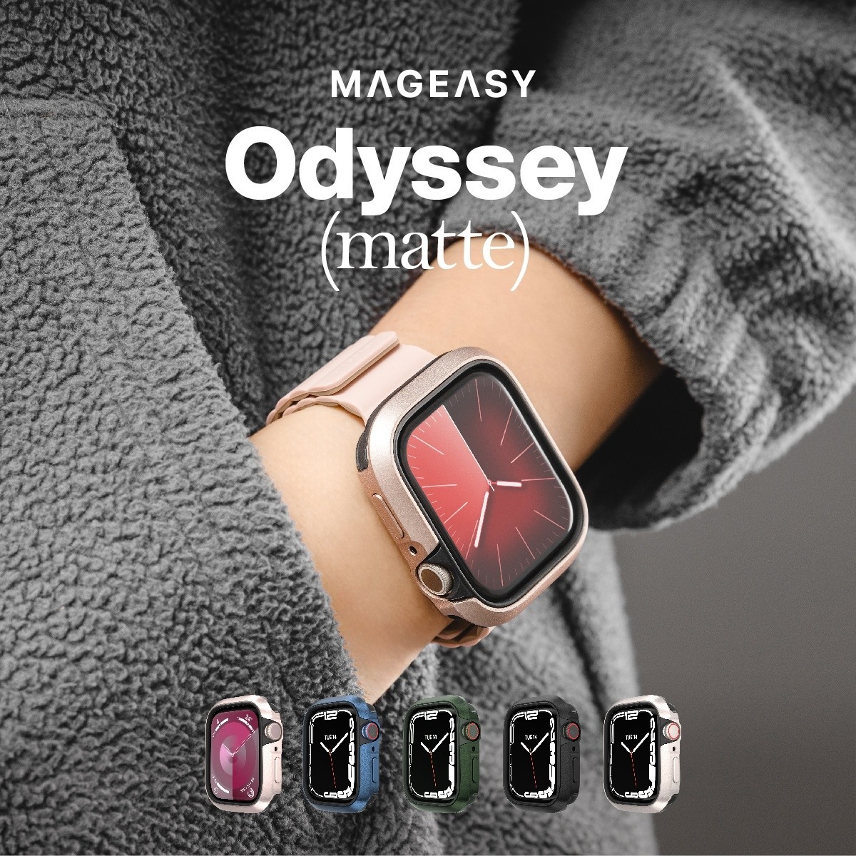 Apple Watch 45mm 対応 ケース 米軍 MIL規格 耐衝撃 アルミ × TPU 衝撃 吸収 保護 カバー Odyssey (matte) 5,096円