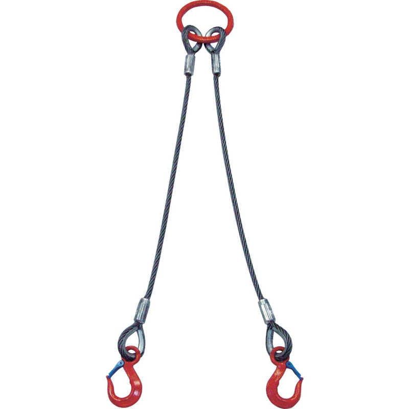 大洋製器工業 2本吊 ワイヤスリング 1t用×2m 2WRS 1T×2