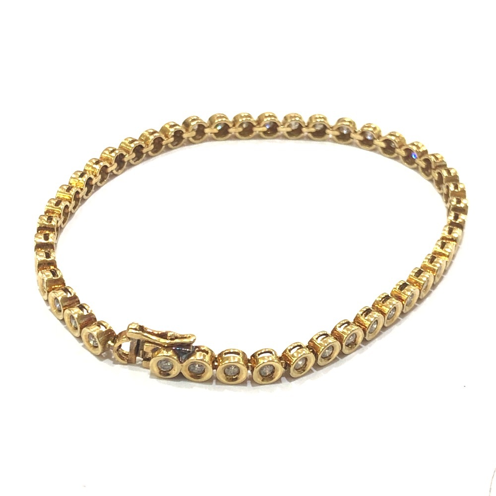 jewelry ジュエリー ブレスレット K18 D1.50ct ダイヤ アクセサリー テニス K18YG ゴールド