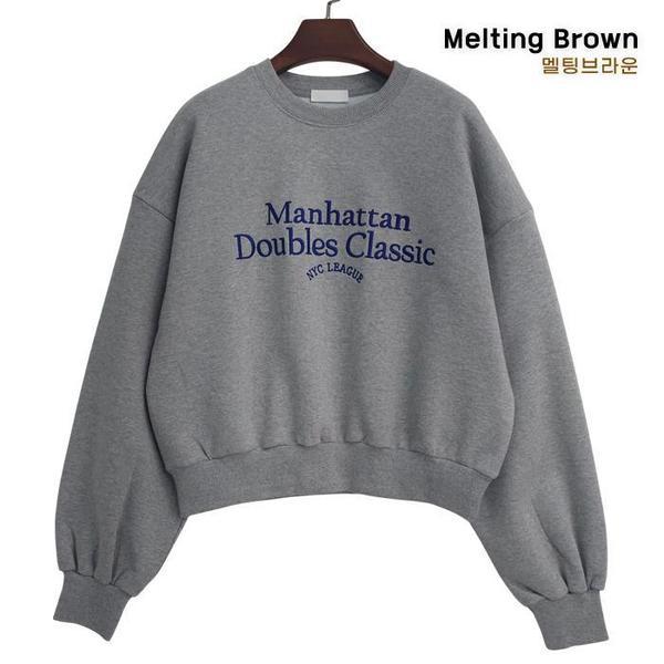 女性用マンツーマンクロップドスウェットシャツ TA25