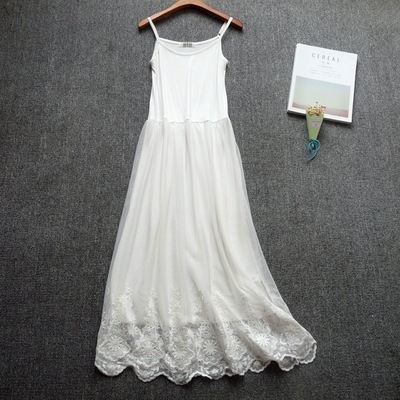 ワンピース ロングワンピース ノースリーブワンピースorキャミソールワンピース 切り替えデザイン 刺繡 透け感 かわいい 大人可愛い きれいめ シンプル 上品 おしゃれ かっこいい カジュアル