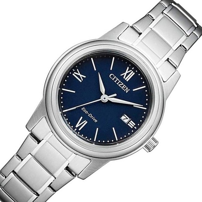 レディース ソーラー腕時計 ネイビー文字盤 メタルベルト FE1220-89L 海外モデル