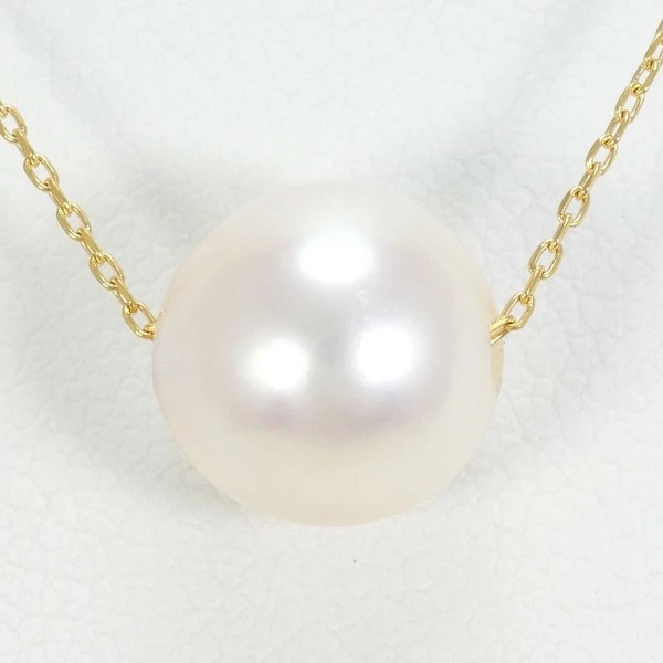 K18 18金 イエローゴールド ネックレス パール(真珠) 約40cm ジュエリー 中古