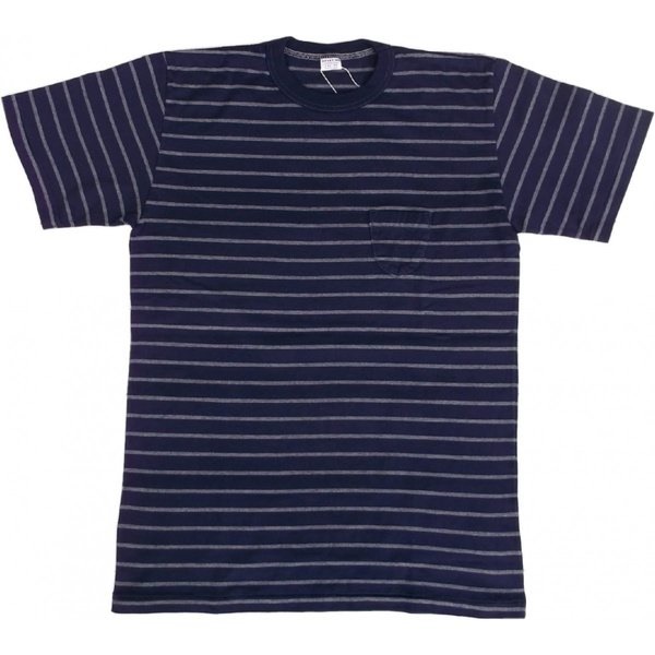 エントリーSG バレンシア ENTRY SG 半袖 ポケット付き ボーダー Tシャツ クラシックネイビー VALENCIA ES2-193