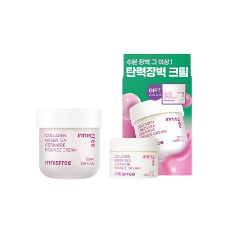 コラーゲングリーンティーセラミド弾力バリアクリーム50ml(+クリーム15ml）