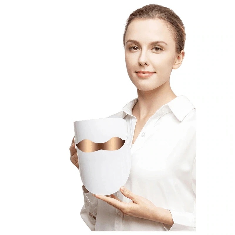 マスク枚LED美容器 RF美容マスク韓国やせた顔LED美容ニキビ取りマスク シワ リフトアップ たるみ 家庭用 オメガライト LED光美容器 5,390円