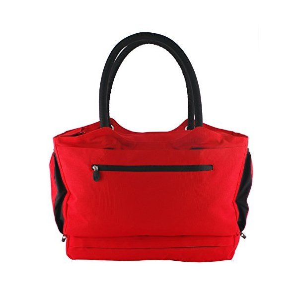 CoolBag Gen 2 Locking Anti-Theft Travel Tote With Insulated Cooler Compartment - (Riviera Red) 並行輸入品