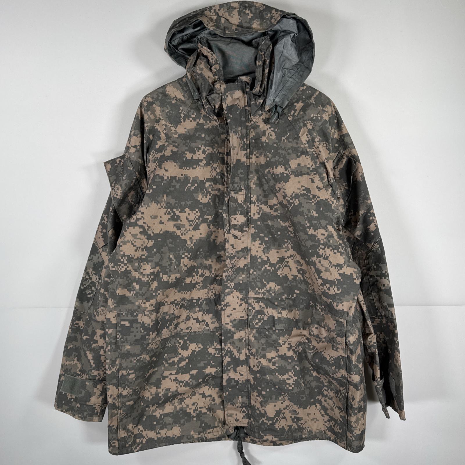古着 ミリタリージャケット ECWCS GORE-TEX デジカモ ゴアテックスパーカー 米軍 カモフラ 迷彩 medium regular グレー メンズ