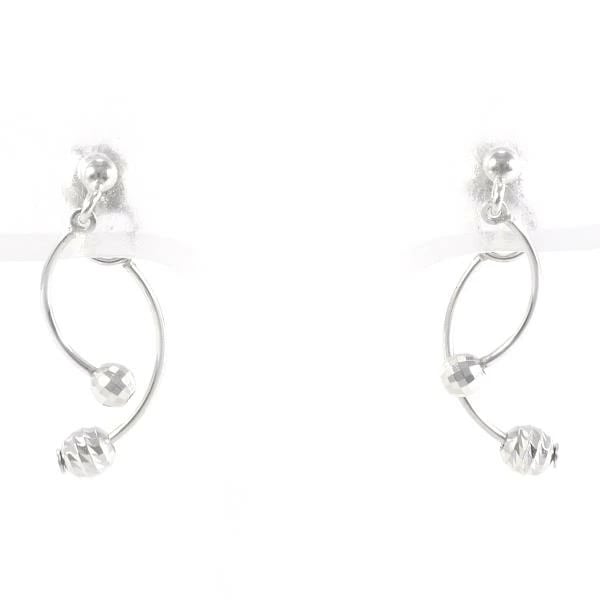 K14 14金 WG ホワイトゴールド ピアス 総重量約0.7g ジュエリー 中古