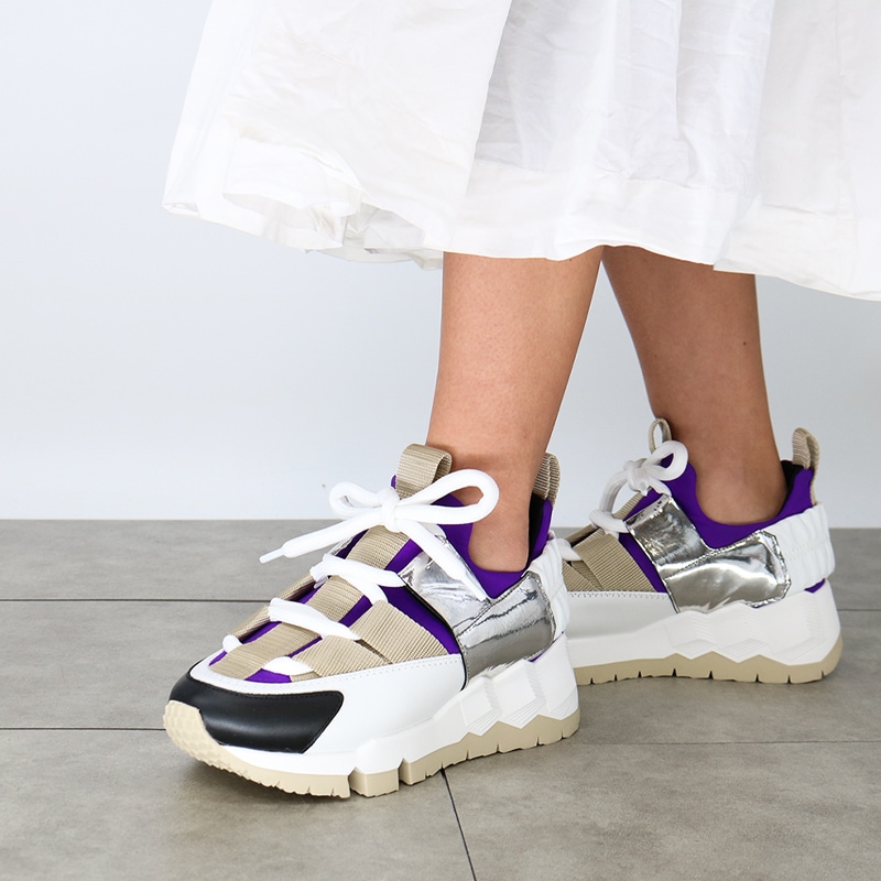 スニーカー COMET XL YS02 COMET XL トレックコメット レディース レザー シューズ 靴 WHITE ローカット メタル