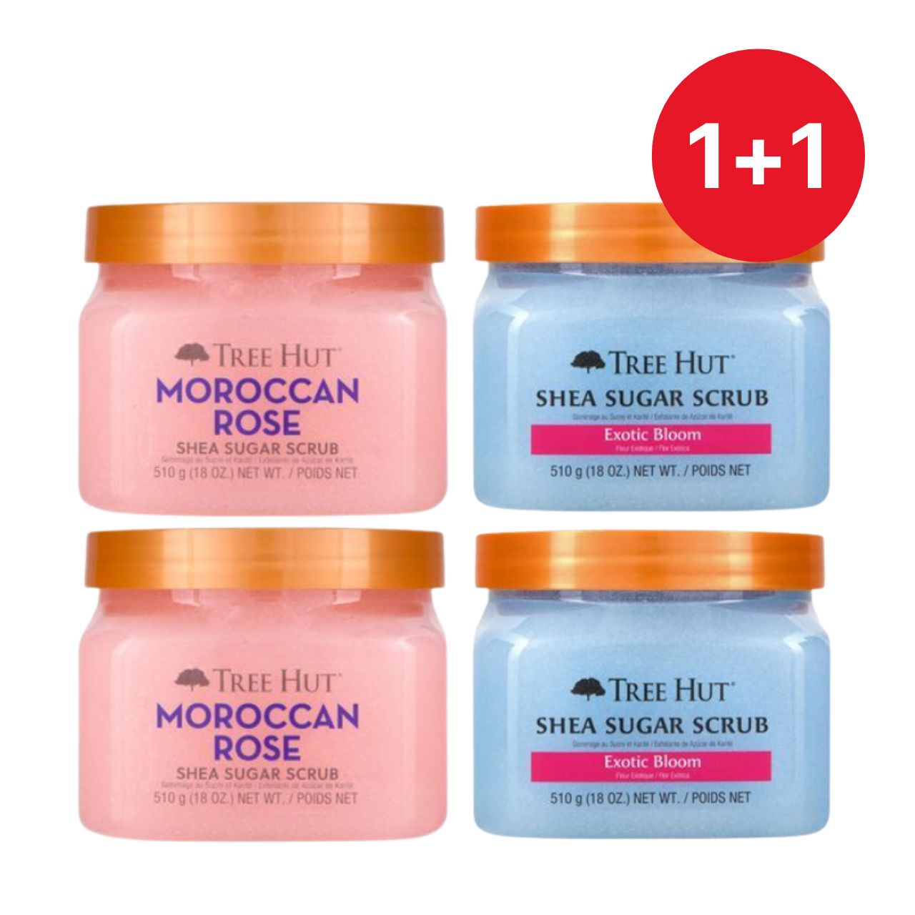 [1+1]トリハット シア シュガー スクラブ 510g (3種） 4,836円