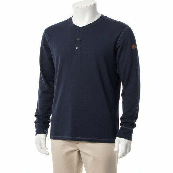 FJALLRAVEN 25FW メンズ シンギ メリノ ヘンリー ベイ ブルー 81900555 SINGI MERINO HENLEY M BAY BLUE 82