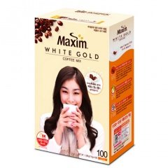 韓国マキシム【 Maxim】ホワイトゴールドコーヒーミックス100包入*5袋 韓国食品韓国食材韓国お茶 蜂蜜入りお茶お茶韓国コーヒーインスタントコーヒー美味しいコーヒー