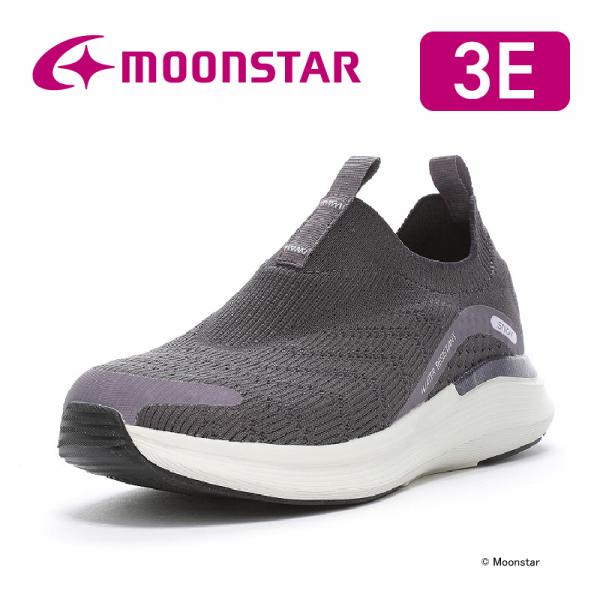 ムーンスター スニーカー レディース 軽い ウォーキング シューズ 運動靴 普段履き 履きやすい moonstar SNGY LY08 チャコール [2024年秋冬新作] 9月4日発売