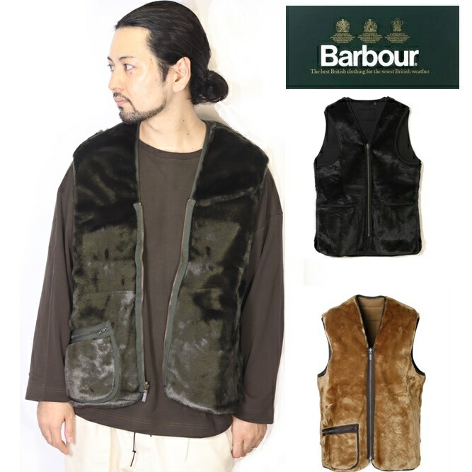 BARBOUR バブアー ベスト WARM PILE WAISTCOAT ZIP-IN LINER VEST(ウォームパイルウェストコート ジップインライナー インナー イギリス ハンティング 32