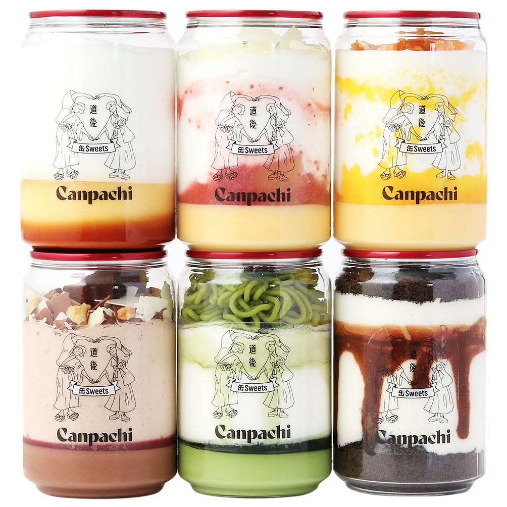 愛媛・道後 ケーキとプリンの冷凍缶詰６点セット (6種類) Canpachi 特製プリンとケーキの手作り缶詰 愛媛県産 冷凍 贈答 誕生日 スイーツ プレゼント