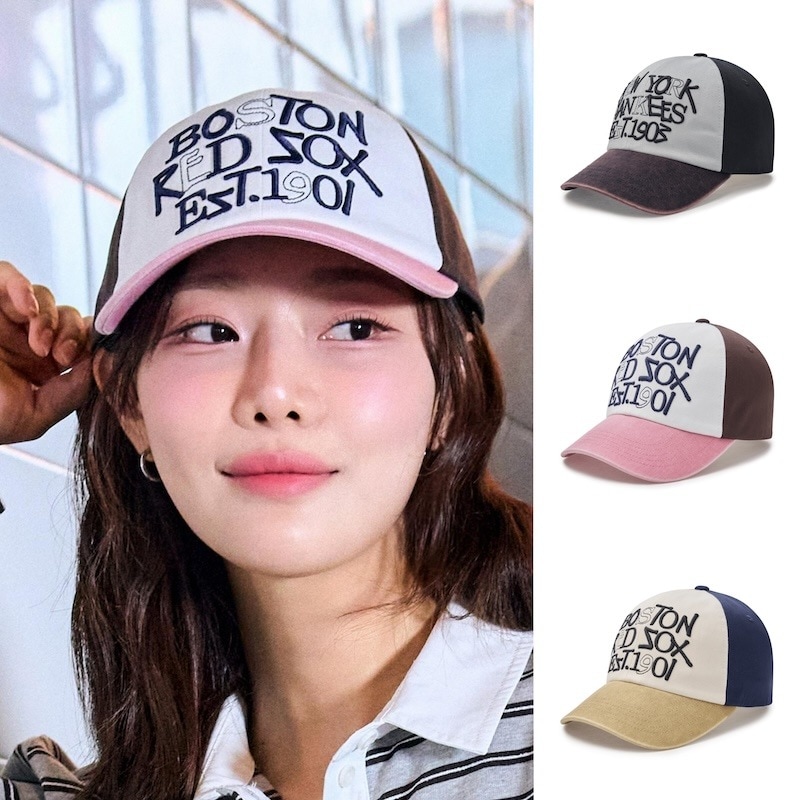 3ACPV125N 正規品保証 関税負担なし 韓国限定販売 男女共用 [25S新商品] ストリートバーシティビンテージアーンストラクチャーボールキャップニューヨークヤンキース