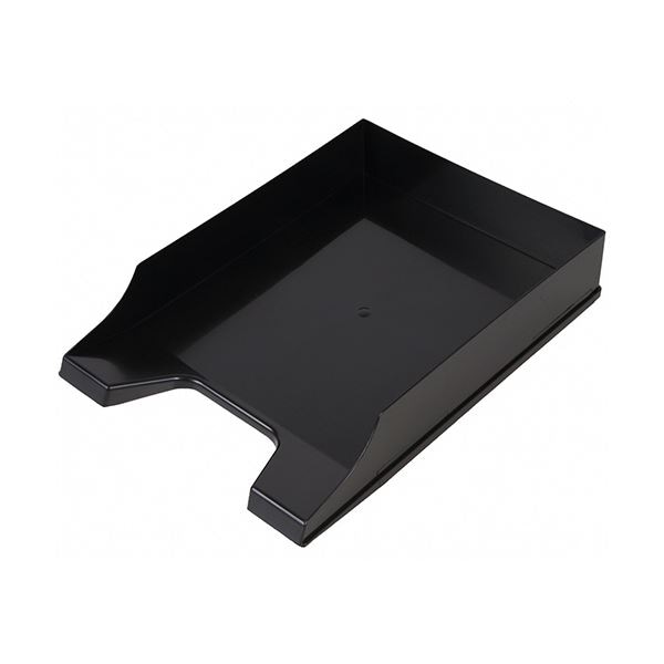 （まとめ）伊藤忠リーテイルリンク レタートレーA4タテ ブラック QTBK629 1個[x15セット]