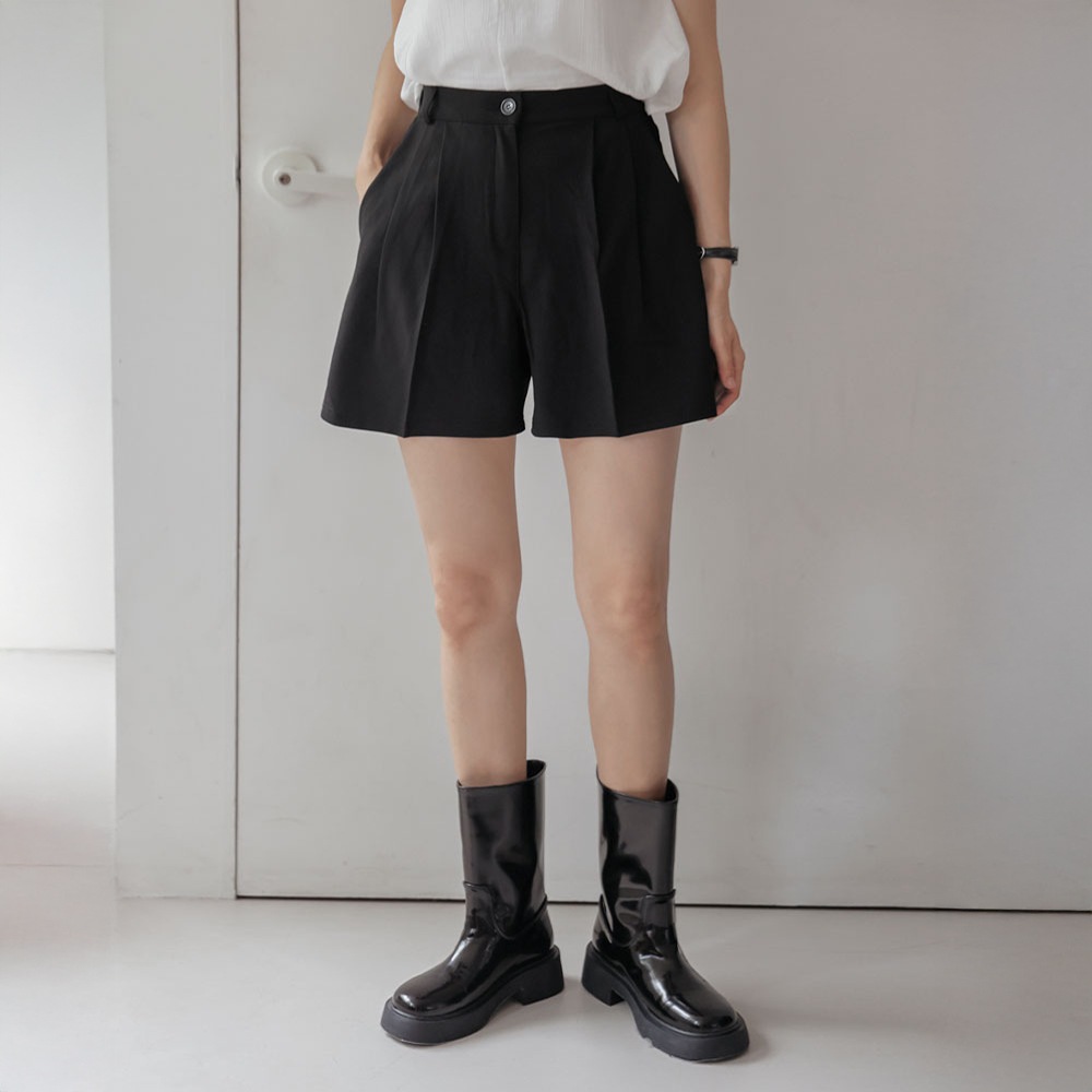 リボネサマーバンディングピンタックショーツ