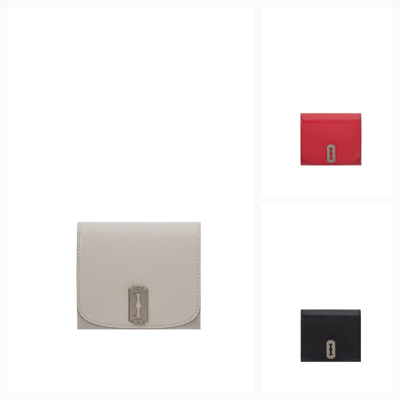 【VUNQUE】26SS OCCAM LUNE DOUBLE FACE HALF WALLET : 3COLORS