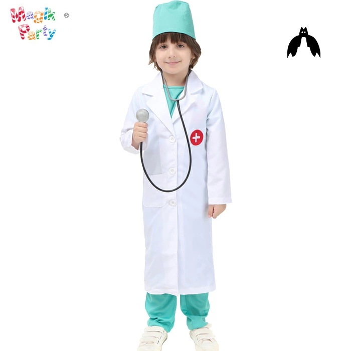 【短納期】 ハロウィン衣装 キッズ ハロウィン 衣装 コスチューム 子供 お医者コスプレ衣装さん ドクター 未来お医者さんハロウィン 衣装・コスチューム 手術医師コスチューム