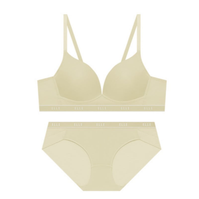 ニュー エアロクール コンフォートフィット ノーワイヤ ブラパンツ セット - クリーム 80A 100