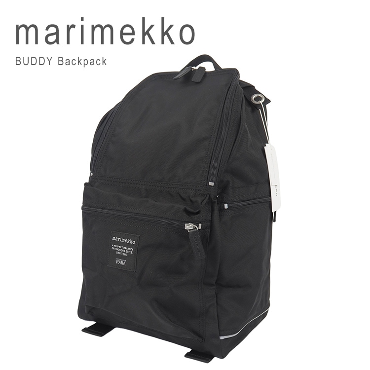 マリメッコ リュック バディ ブラック レディース バックパック おしゃれ バディー marimekko BUDDY Backpack Reppu 092512-999