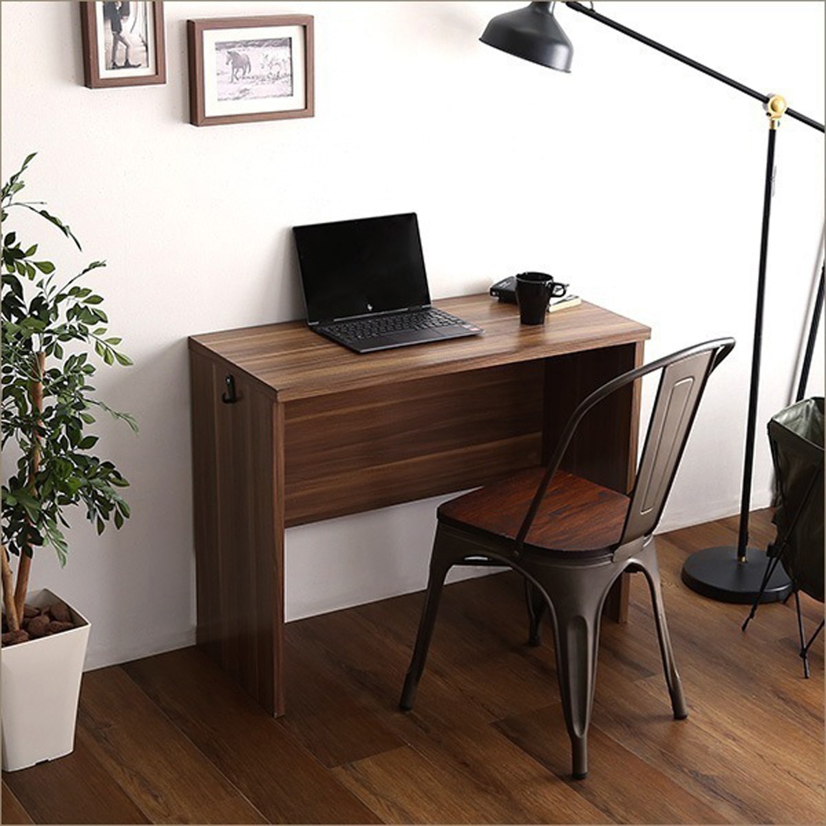 シンプル デスク 90cm幅 子どもから大人まで使えるリビングに合うシンプルデスク