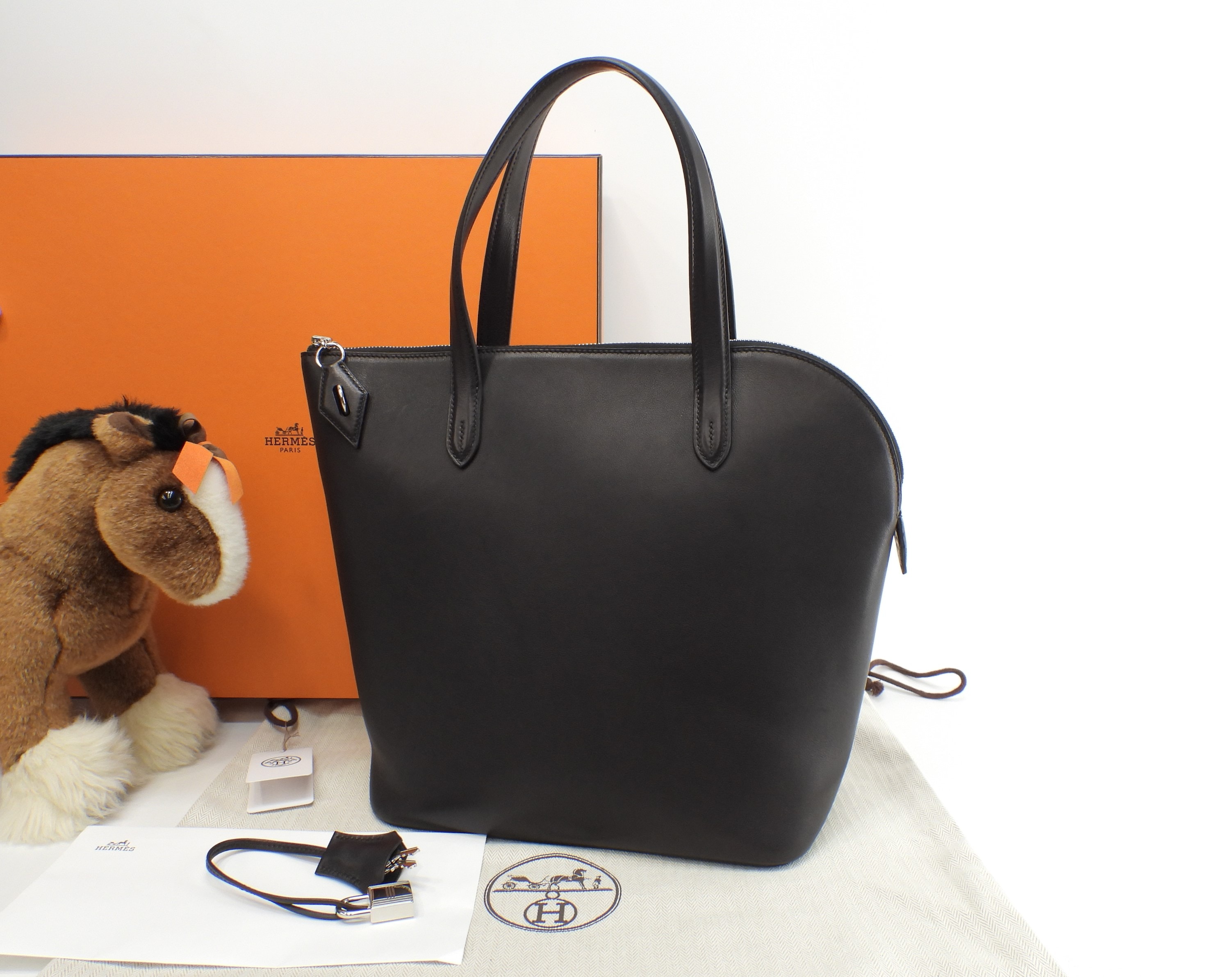 トランザット ヴォーエヴァーカラー 黒 ハンドバッグ トートバッグ@D