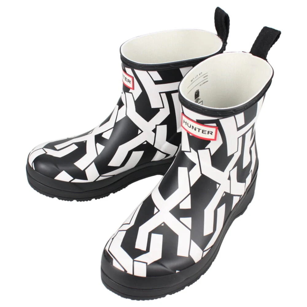 正規品 レインブーツプレイ ショート H ロゴ W PLAY SHORT H LOGO ブラック/ホワイト WFS2294RMA BWT