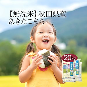 無洗米 米 あきたこまち 20kg 5kg 4セット 令和6年産 お米 こめ 20キロ 安い おこめ 白米 国産 食品 ギフト 引っ越し 挨拶 内祝い お歳暮 送料無料 おくさま印 新米