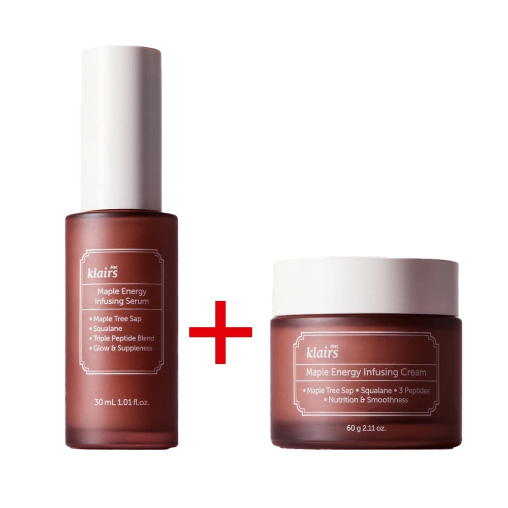 メープルエナジーインフュージングセラム美容液 30ml +インフュージングクリーム60ml /3Dバリアクリーム/ 肌バリア