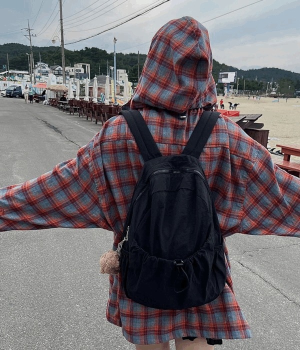 キャップフード シャツ チェックシャツ フードシャツ シャツ アウター ジャケット 男女共用 オーバーフィット ルーズフィット 男女共用 シティボーイ ビンテージ